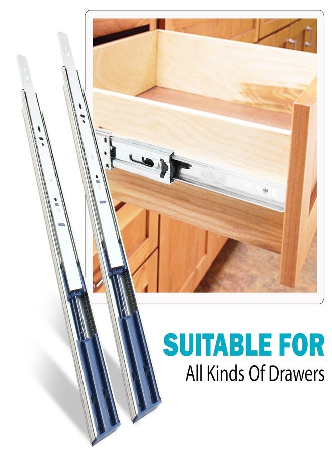 INOX Telescopic Full Extension Slider- Soft Close 14" - Image 5